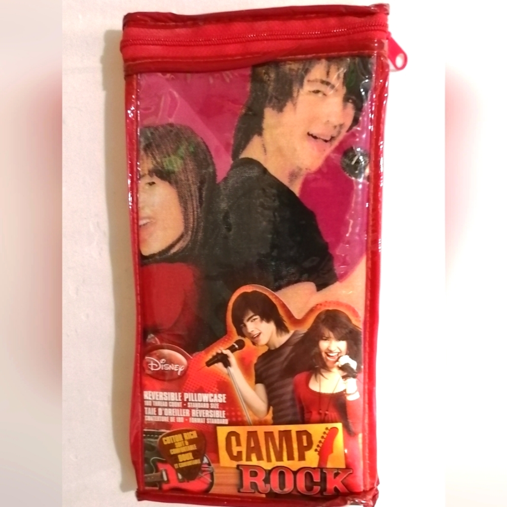 🔥SALE🔥 Disney Camp Rock Joe Jonas Sing Your Heart Out Reversible Pillowcase